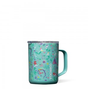 Ariel Corkcicle 16oz D-isney Princess Coffee Mug Insulated Coffee Mug | DQOSX-1275