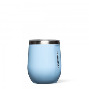 Baby Baby Blue Corkcicle 12oz Classic Stemless Insulated Wine Tumbler Water Bottle | JDZHI-6481