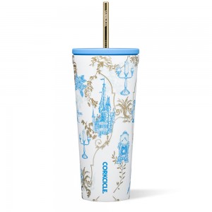 Belle Corkcicle 24oz D-isney Princess Cold Cup Insulated Tumbler With Straw Water Bottle | MWZTP-0823