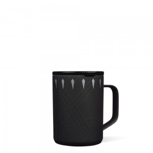 Black Panther Corkcicle 16oz Marvel Coffee Mug Water Bottle | HGPQY-6178