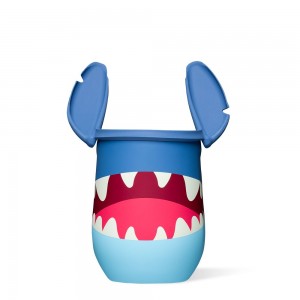 Blue Corkcicle Stitch Stemless Water Bottle | HNXQP-3429