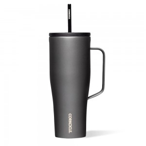 Ceramic Slate Corkcicle 30oz Cold Cup Xl Insulated Tumbler With Handle Water Bottle | JENOV-2439