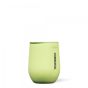 Citron Corkcicle 12oz Neon Lights Stemless Water Bottle | UNVBW-1965