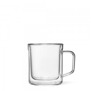 Clear Corkcicle 12oz Mug Glass Set (2) Glass Coffee Mugs | ZFPMS-8246