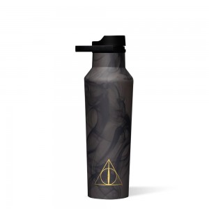 Deathly Hallows Corkcicle 20oz Harry Potter Sport Canteen Insulated Water Bottle | GNTSP-4130