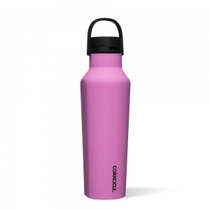 Fuchsia Corkcicle 20oz Series A Sport Canteen Insulated Water Bottle | TMUCW-8217