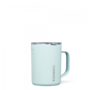 Gloss Powder Blue Corkcicle 16oz Classic Coffee Mug | IPHRY-0856