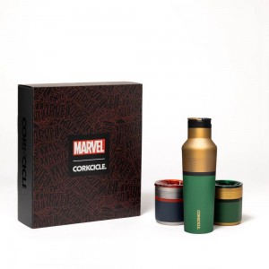 Green Gold Corkcicle Marvel Gift Sets Water Bottle | HWZXF-3789