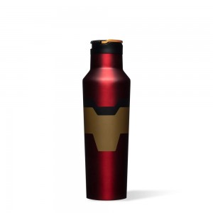 Iron Man Corkcicle 20oz Marvel Sport Canteen Insulated Water Bottle Water Bottle | IOFCJ-6218