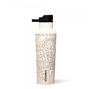 Marauder's Map Corkcicle 20oz Harry Potter Sport Canteen Insulated Water Bottle | HIRDN-7310