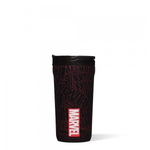 Marvel Logo Corkcicle 12oz Marvel Kids Cup With Lid & Straw | XSQIL-5786