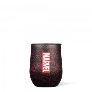 Marvel Logo Corkcicle 12oz Marvel Stemless Water Bottle | CNHVL-6849