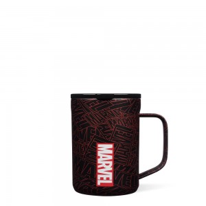 Marvel Logo Corkcicle 16oz Marvel Coffee Mug | YVGLC-8930