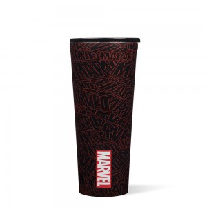 Marvel Logo Corkcicle 24oz Marvel Tumbler Cup | NBOPZ-2091