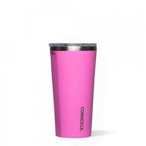 Miami Pink Corkcicle 16oz Classic Tumbler Classic Stainless Steel Drink Tumbler Cup | KFENW-0923