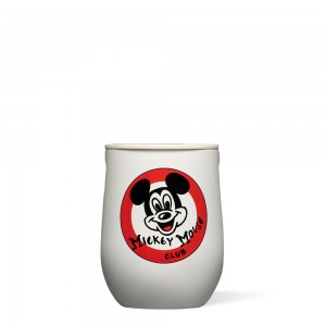 Mickey Mouse Club - White Corkcicle 12oz Mickey Mouse Club Stemless Water Bottle | WLHTI-3594