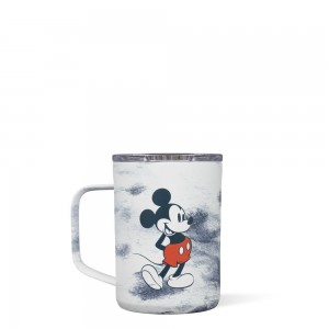 Mickey Mouse Tie Dye Corkcicle 16oz D-isney Tie Dye Coffee Mug | PQAHC-3809