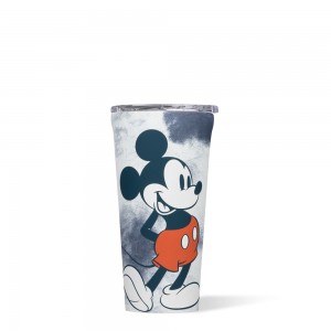 Mickey Mouse Tie Dye Corkcicle 16oz D-isney Tie Dye Tumbler Water Bottle | TZXIB-2368