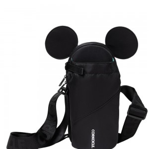 Mickey Mouse - Black Corkcicle D-isney Sling Crossbody Water Bottle Sling Bag | NYLOH-2147