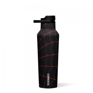 Miles Morales Corkcicle 20oz Marvel Sport Canteen Insulated Water Bottle Water Bottle | EXSIM-9270