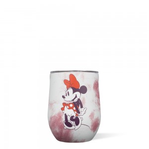 Minnie Mouse Tie Dye Corkcicle 12oz D-isney Tie Dye Stemless Cup Water Bottle | FUKTZ-9732