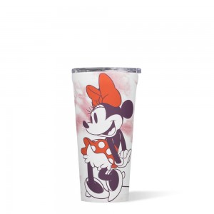 Minnie Mouse Tie Dye Corkcicle 16oz D-isney Tie Dye Tumbler Cup | FIRTE-6209