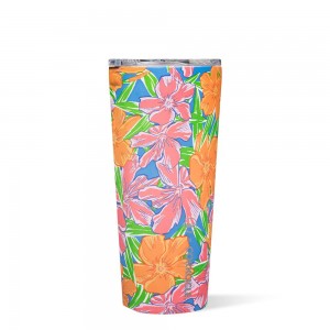 Oleander Corkcicle 24oz Vineyard Vines Tumbler Water Bottle | NFGDJ-8345