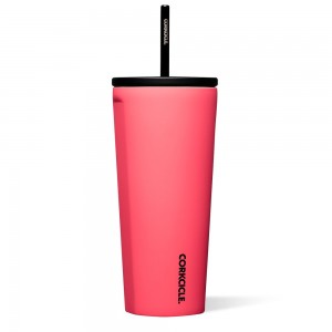 Paradise Punch Corkcicle 24oz Cold Cup Insulated Tumbler With Straw Water Bottle | ZLHUV-6034