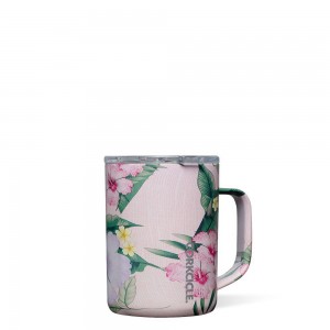 Pink Luau Corkcicle 16oz Luau Coffee Mug | NIOWZ-2947