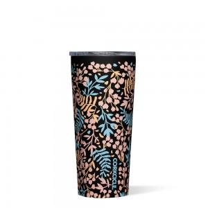 Radiant Garden Corkcicle 24oz Floral Tumbler Cup | NHLCU-6983