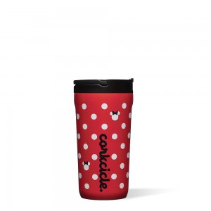 Red Corkcicle 12oz D-isney Kids Cup With Lid & Straw | ILBNX-2893