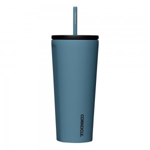 Storm Corkcicle 24oz Cold Cup Insulated Tumbler With Straw Water Bottle | CDBVY-8943