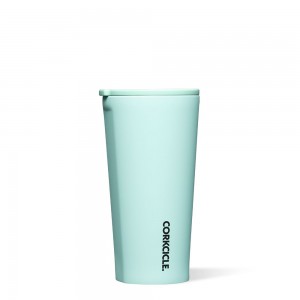 Sun Soaked Teal Corkcicle 16oz Neon Lights Tumbler Cup | ZIXVM-9057