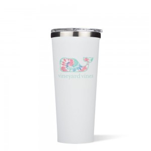 Tie Dye Whale Corkcicle 24oz Vineyard Vines Tumbler Cup | FUMKR-9725