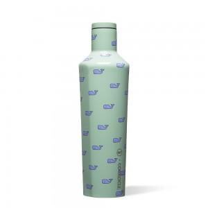 Whales Repeat Capri Blue Corkcicle 25oz Vineyard Vines Canteen Water Bottle | TMZPY-1897