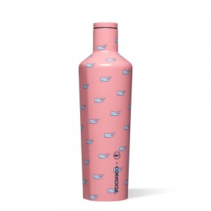 Whales Repeat Corkcicle 25oz Vineyard Vines Canteen Water Bottle | NWGFR-3580