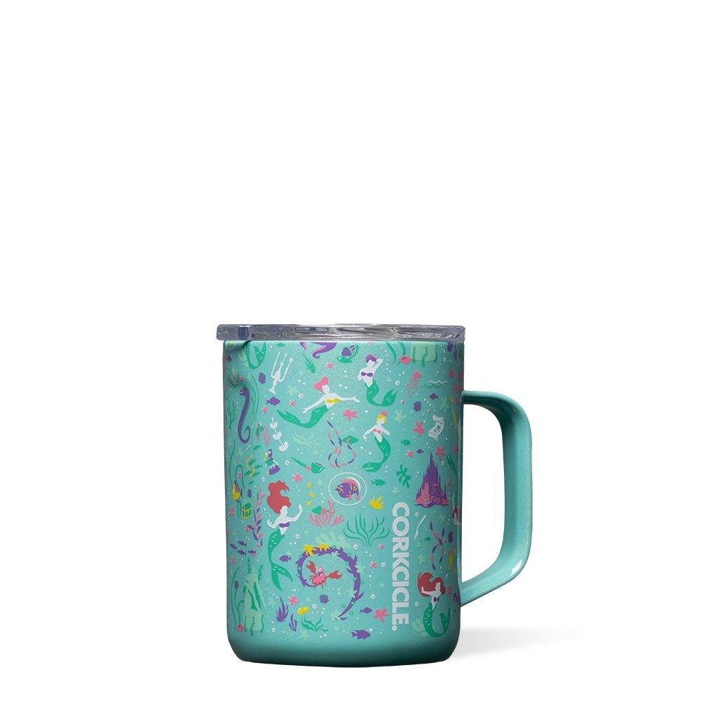 Ariel Corkcicle 16oz D-isney Princess Coffee Mug Insulated Coffee Mug Water Bottle | FESPK-5214