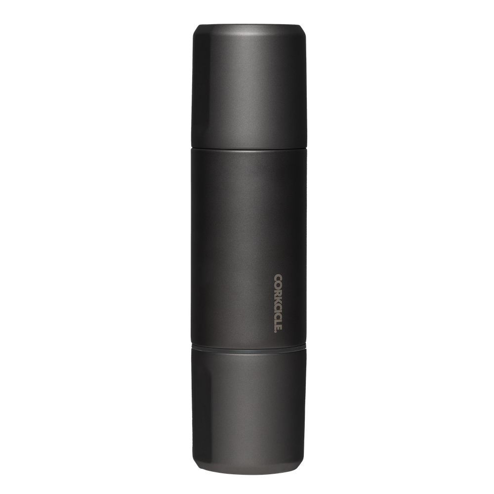 Black Corkcicle Traveler Insulated Travel Thermos | RQFBM-8406