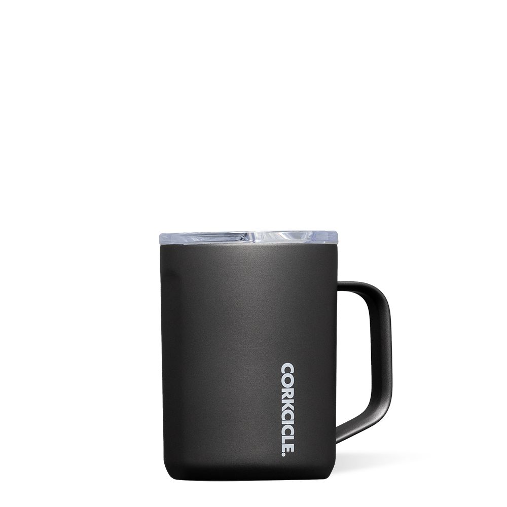 Ceramic Slate/Grey Corkcicle 16oz Pure Taste Mug Insulated Coffee Mug | JKMUX-1403