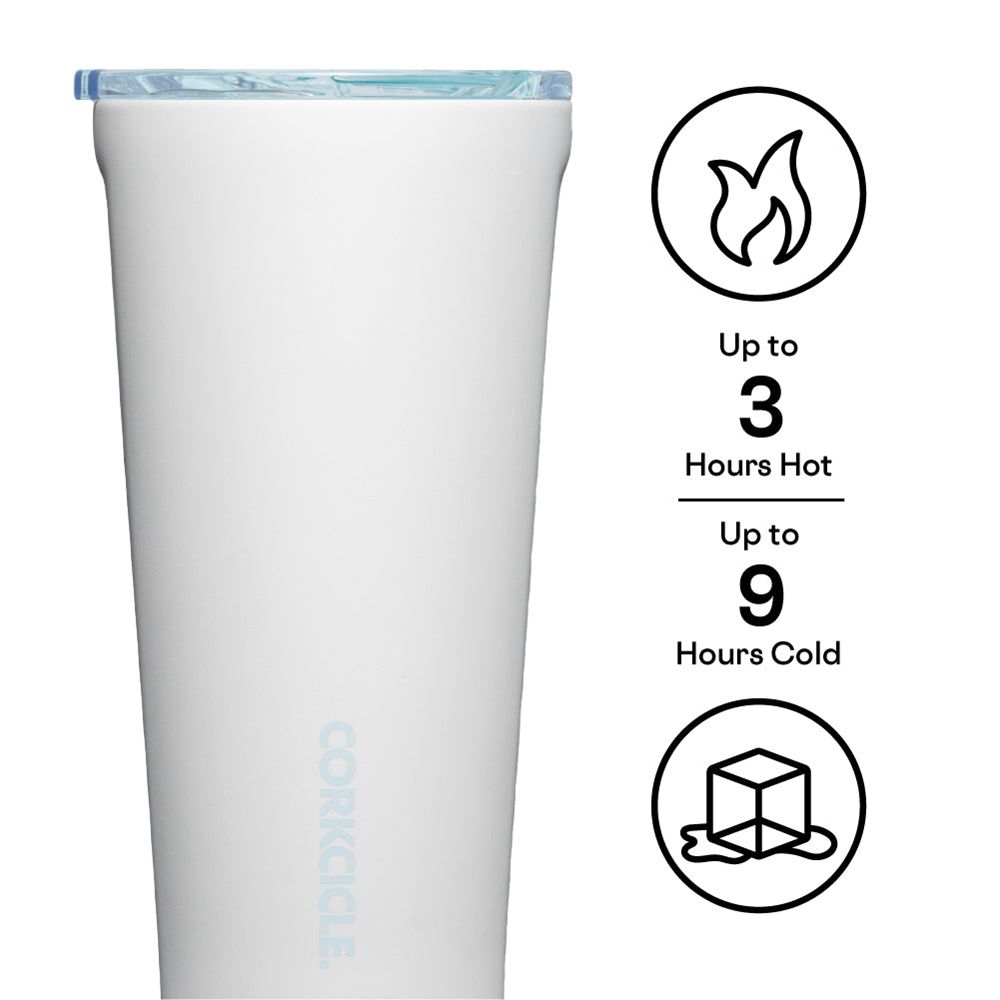 Ceramic White/Powder Blue Corkcicle 16oz Pure Taste Tumbler Insulated Coffee Mug Cup | JQHIC-7965