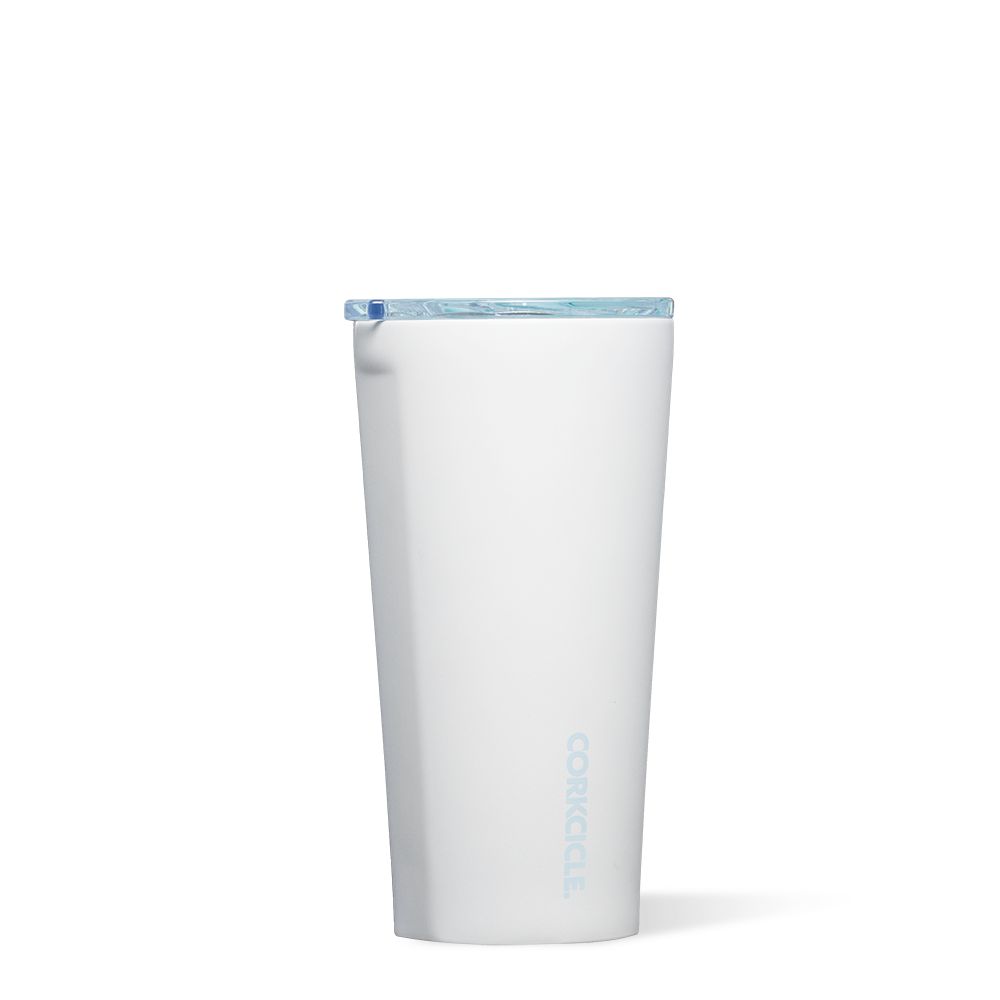 Ceramic White/Powder Blue Corkcicle 16oz Pure Taste Tumbler Insulated Coffee Mug Cup | JQHIC-7965