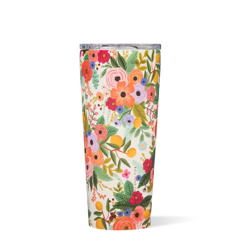 Garden Party Corkcicle 24oz Rifle Paper Co. Tumbler Cup | QXULK-0679