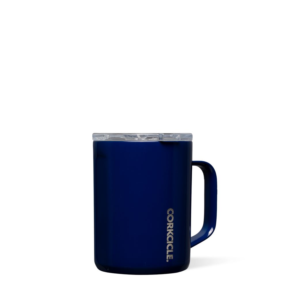 Gloss Midnight Navy Corkcicle 16oz Classic Coffee Mug | BQCDT-9147