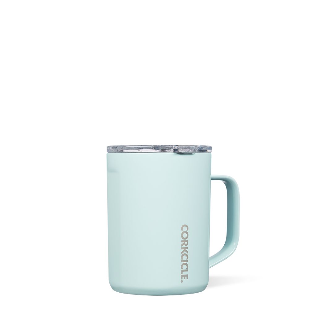 Gloss Powder Blue Corkcicle 16oz Classic Coffee Mug | IPHRY-0856