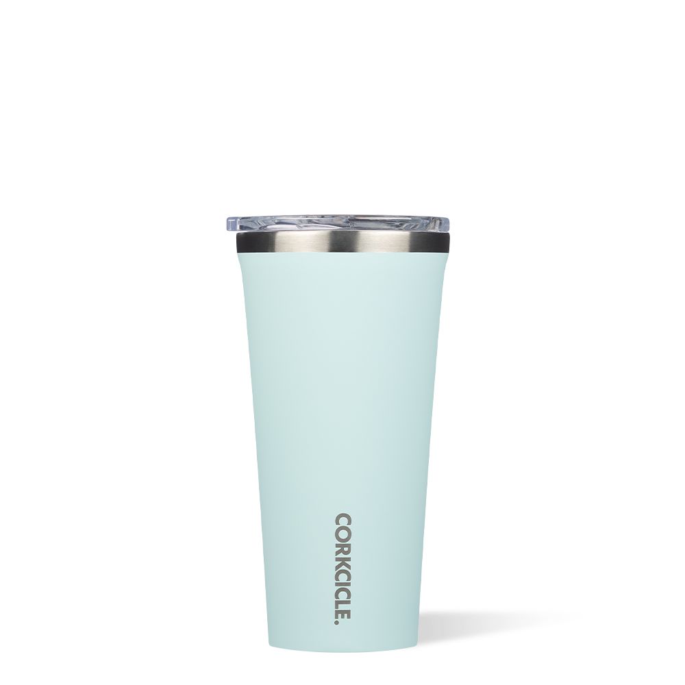 Gloss Powder Blue Corkcicle 16oz Classic Tumbler Classic Stainless Steel Drink Tumbler Cup | BRKCA-6532