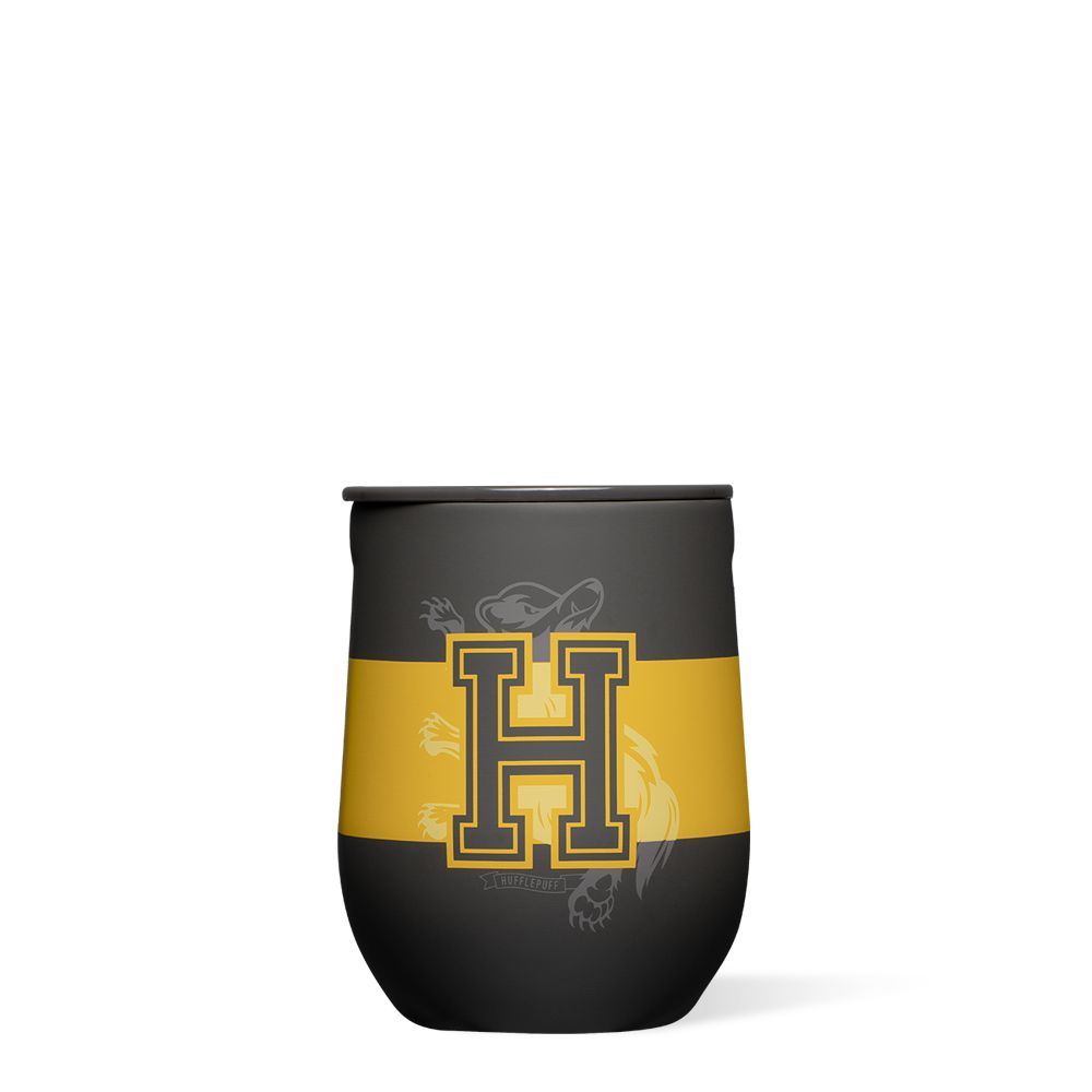 Hufflepuff Corkcicle 12oz Harry Potter Stemless Water Bottle | YAWUT-4615