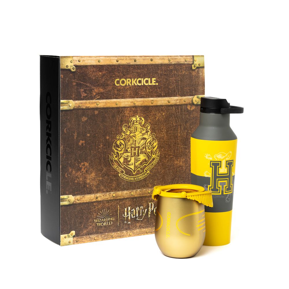 Hufflepuff Snitch Set Corkcicle Harry Potter Gift Sets Water Bottle | HRBWZ-1850