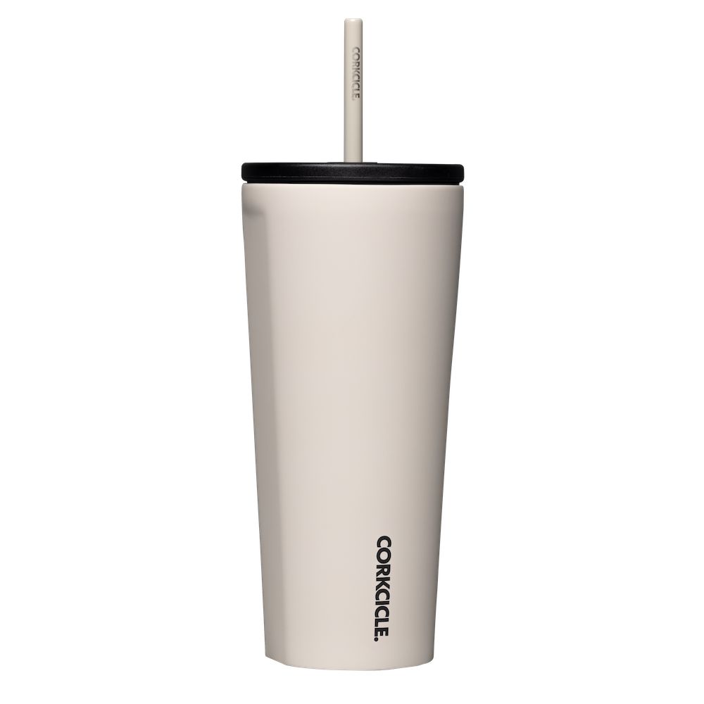 Latte Corkcicle 24oz Cold Cup Insulated Tumbler With Straw Water Bottle | XIWNG-1976