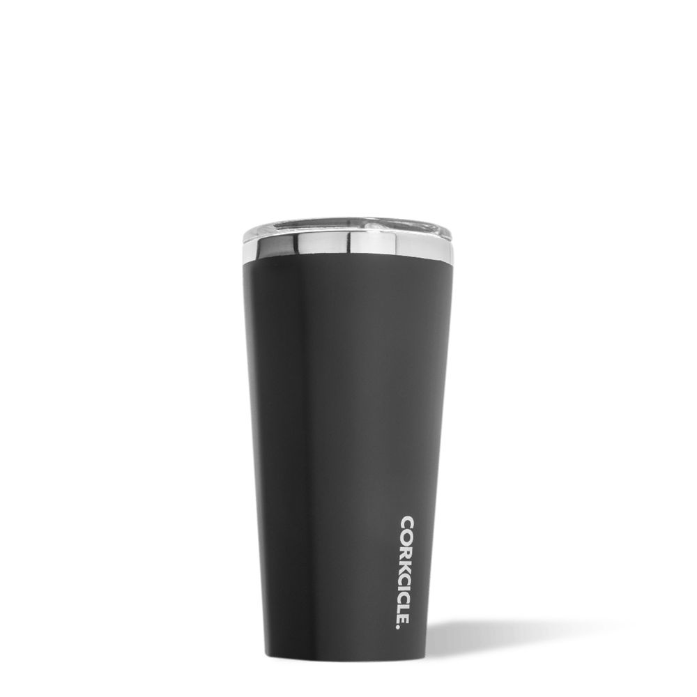 Matte Black Corkcicle 16oz Classic Tumbler Classic Stainless Steel Drink Tumbler Cup | GCDTE-5876