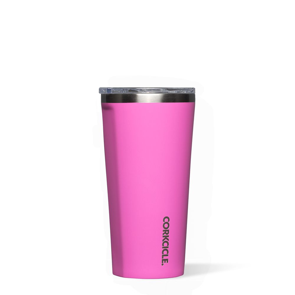 Miami Pink Corkcicle 16oz Classic Tumbler Classic Stainless Steel Drink Tumbler Cup | KFENW-0923